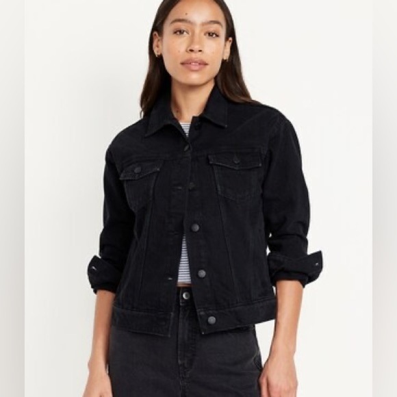 Old Navy Jackets & Blazers - Old Navy Black Denim Jacket – Classic Fit – Size Small